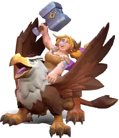 Gryphon Rider Statue