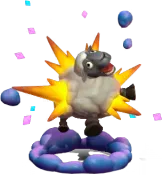 Exploding Sheep Talent Statue